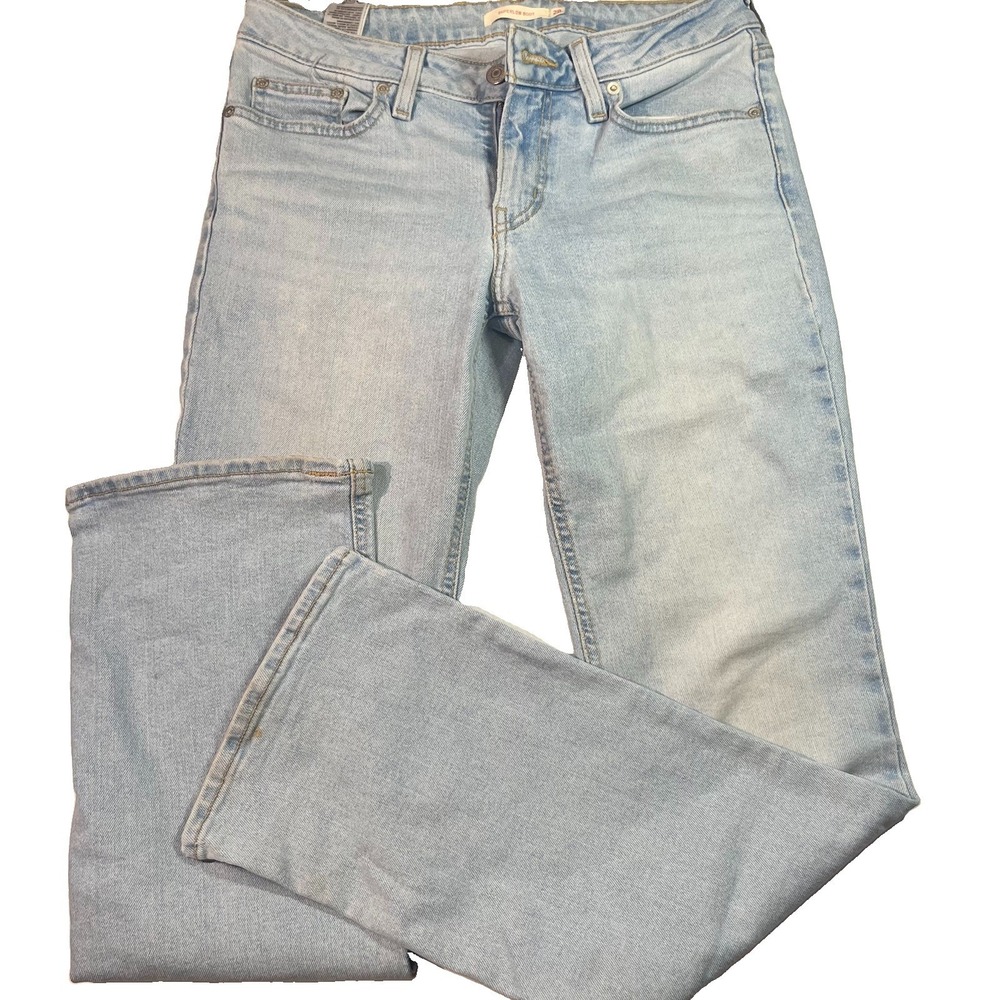 Levis Jeans Womens 28x32 Boot Cut Superlow Low Rise Blue Denim Stretch